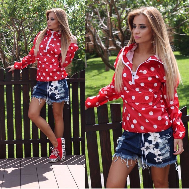 New-2015-winter-fall-casual-style-coat-hot-sale-Long-sleeve-White-and-red-dots-women