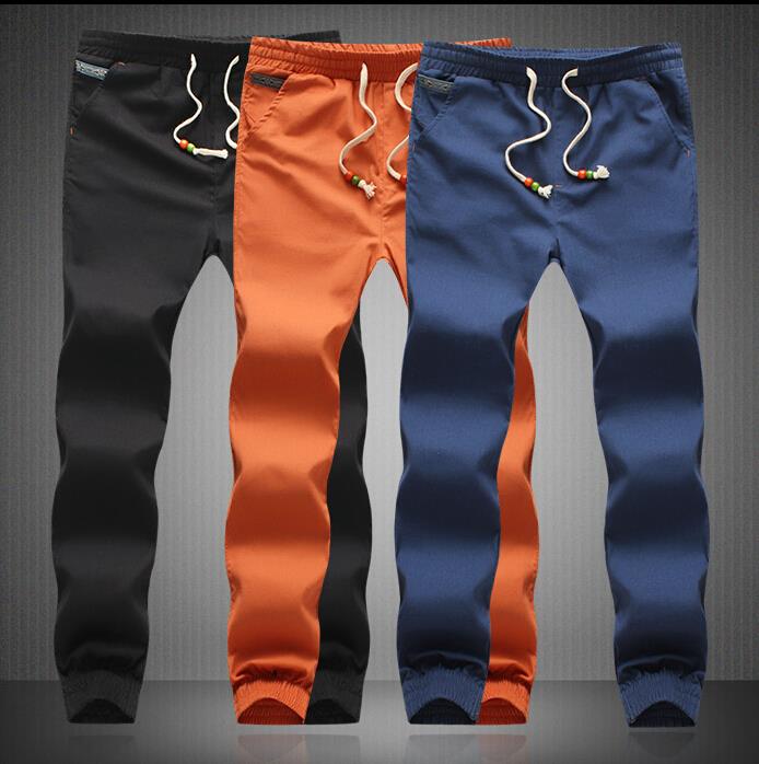 2015 New Fashion Men\'S Solid Color Pants Male Cas...