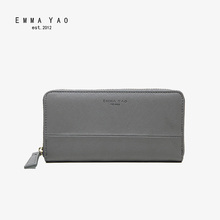 EMMA YAO Women’s long wallet cow leather fashion handbag designed purse