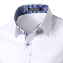2015 M 3XL Men s Characteristic bag buckles in solid color shirts men s shirt sleeve