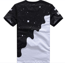 Mens Summer Tee New Man Plus Size Shirt Short Sleeve t shirt Milk Printed Cotton T