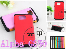 100pcs/lot Newest Neo Hybrid Back Cover case For samsung Galaxy Alpha G850 g8508s hybrid TPU+PC Phone Case For Galaxy alpha G850