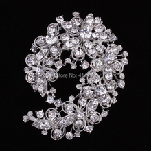 12pcs/lot Crystal Brooch Wedding Jewelry