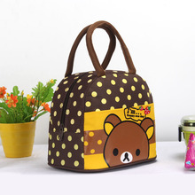 2016 New 17 colors Cute Cartoon Student Lunch Bag Lunch Boxs Bag Handbag Picnic For Women