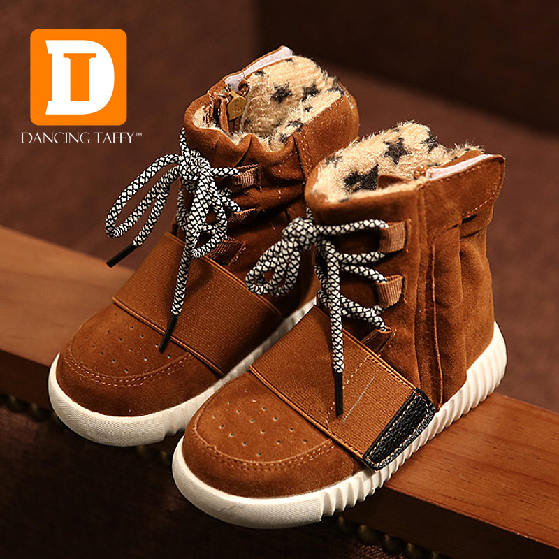 2015 Autumn Winter Girls Sneakers High Top Boys Sh...