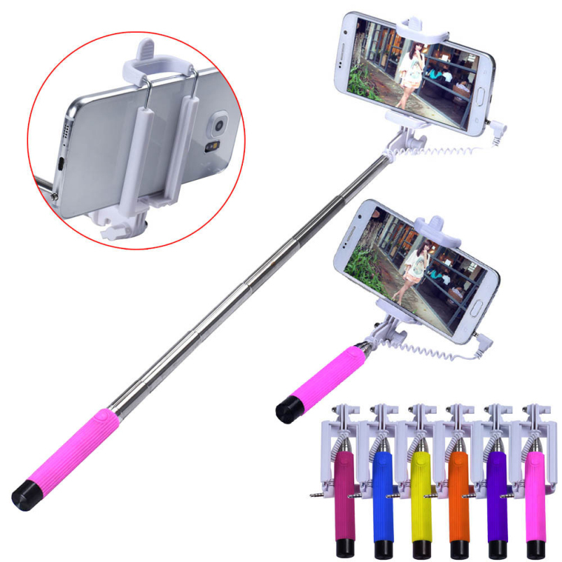 Handheld Extendable selfie stick for samsung For Apple monopod Mini Self Pole Tripod Monopod Stick self