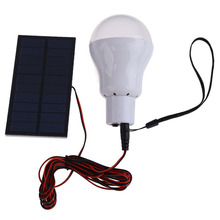 Portable 0.8W/5V 150 lumens Solar Power LED Bulb Lamp Outdoor Camping Tent  Fishing Lamp Lighting BHU2