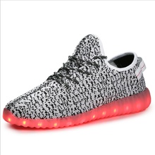 2016 New Men and Women Comfortable Shoes, Fashion Breathable Shoes, Flat,Shoe Plus Size 35-46, No Logo,shining light LEDs Shoes