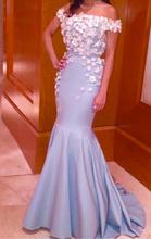 2016 Luxury Mermaid Prom Dressess Sequins Off The Shoulder With Flowers Appliques Evening Wear Floor Length Party Gowns EV77