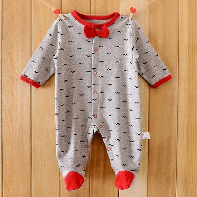 Baby Rompers Хлопок Тела подходит Длинные Пижамы Ползунки payifang 1 шт. Малышей ОДНИМ PIECES Одежда