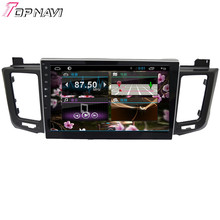 Top Quad Core 10.1” Android 4.4 Car GPS For Toyota RAV4 With Stereo Radio Audio BT Wifi Free Map Without DVD Free Shipping