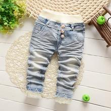 New 2016 Classic Spring Autumn Baby Girls Soft Jeans Fashion Pants Trousers Children’s jeans Infant Soft Denim Pants