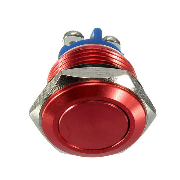 2016 New 16mm Start Horn Button Momentary Stainless Steel Metal Push Button Switch Red Excellent Quality electronic Tool Tools