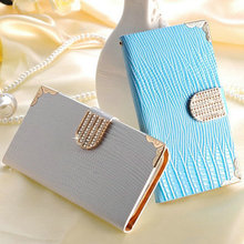 Wallet Shining Crystal Bling PU Leather Case For Samsung Galaxy S3 i9300 SIII Luxury Phone Bag