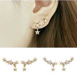 2015 korea busana jarum anting hypoallergenic anting mengkilap sedikit liar anting 2015 korea busana jarum anting hypoallergenic anting mengkilap sedikit liar anting