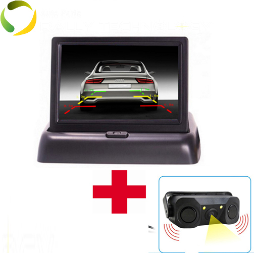 Auto Video Parking Sensor With Rear View Camera + 4.3