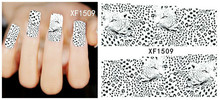 1 Sheet Creative Leopard Water Transfer Nail Full Wrap Decal Nail Art Decoration Stickers Tips