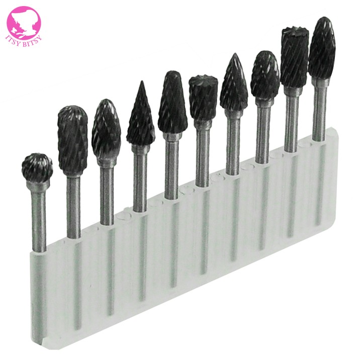 10 pcs/ Lot diamond burrs tungsten burrs rotary tool drill bit grinding