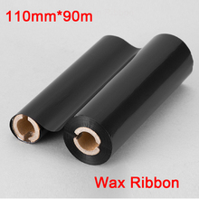 4.33inch * 295ft(110mm*90m)thermal Wax Transfer Ribbon for barcode and label pritner