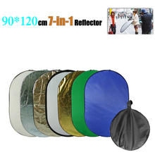 90x120cm 7 in 1 Handheld Portable Collapsible Light Oval Photography Reflector Studio Multi Disc Photo Studio Accessories