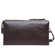 New listing large capacity leather Clutch Wallet bag genuine business man bag Free shipping