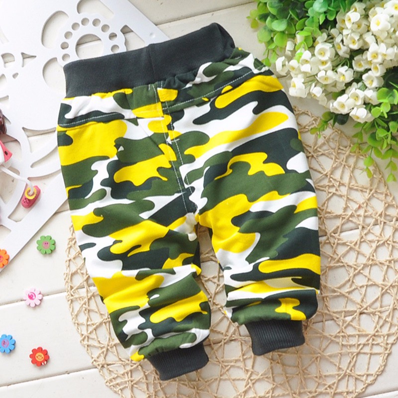 2015-spring-Autumn-0-2-year-baby-pants-Camouflage-sport-pants-1-piece-kids-cotton-baby