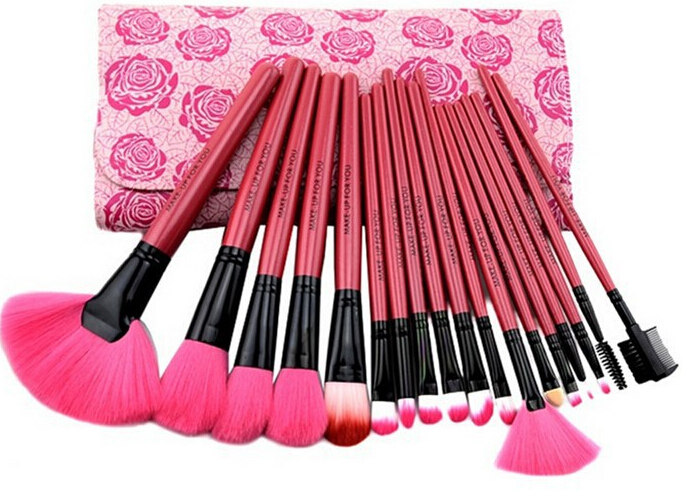 Brushes  makeup professional Tools Brush  brushes Pink  Natural Cosmetic natural up Professional Makeup Hair