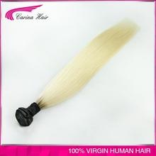 Peruvian Ombre 1B/613 Peruvian Straight Virgin 100g/pcs 1pcs/lot Peruvian Virgin tangle free Ombre Hair Extension