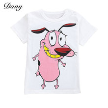 Cheap Sale 2016 1-5Y Children’s T-shirts For Boys Girls Kids White Print Cotton Cartoon Vetement Enfant Tshirt Bobo Choses G-03