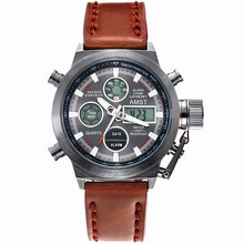 2014 watches men luxury brand AMST dive LED watches sport Military Watch Genuine quartz watch men wristwatches relogio masculino