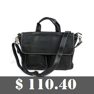 Vintage Genuine Leather Cowhide Crazy Horse Men Business Handbag