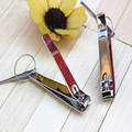 Foldable Hand Toe Nail Clippers Cutter Trimmer Stainless Keychain with Ear Cleaner Earwax Spoon Clean Earpick