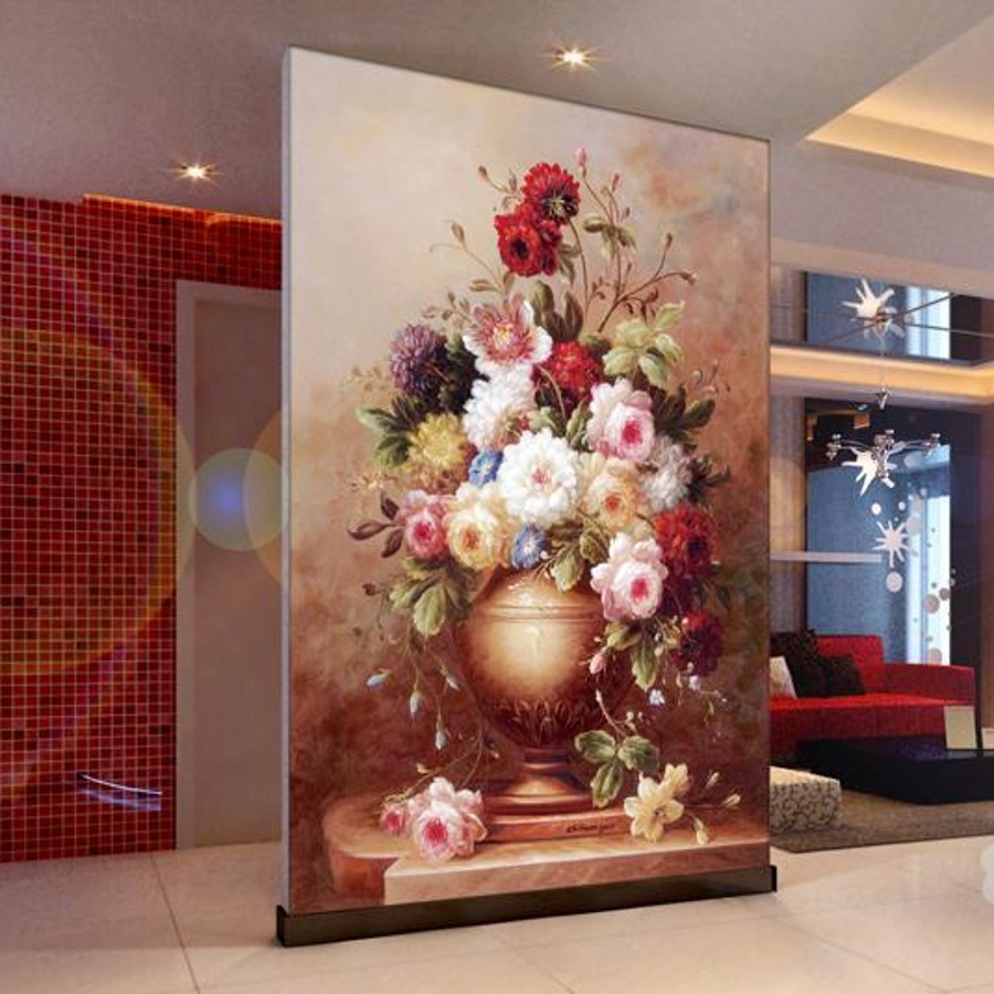 Custom mural European painting flower 3d wallpaper roll mural papel de parede sala 3d wall paper wall papel pintado papier peint