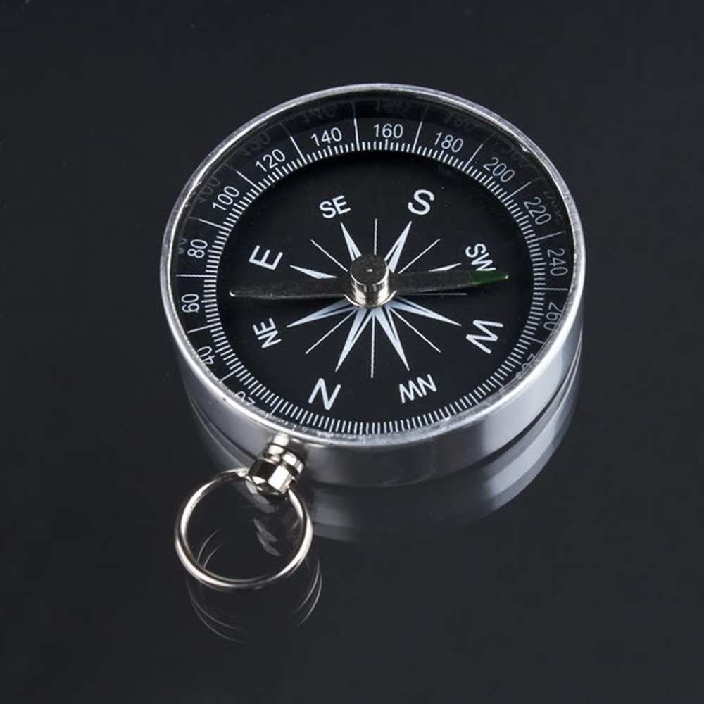 1pcs Mini Aluminum Camping Compass Hiking Hiker Navigation Easy to carry 100% Brand New!wholesale Dropshipping