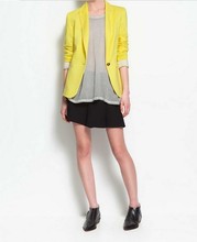 NEW blazer women suit blazer foldable brand jacket made of cotton spandex with lining Vogue refresh