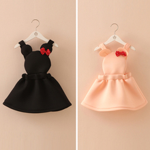 Hot sale 2015 Summer/Autumn baby girl dress,Fashion Cute girl straps dress,Mickey,Korean,princess girls dress,Lovely baby dress