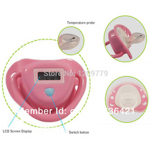 Free shipping Infant Baby Digital Dummy Pacifier Thermometer Soother Trendy Safe IA646 W
