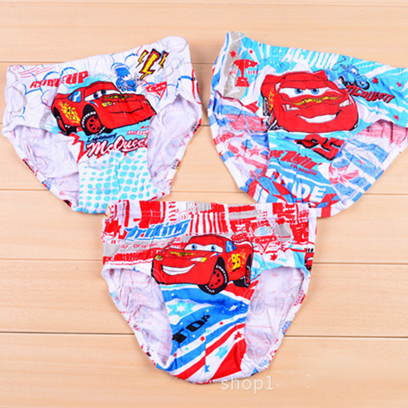 Cartoon Car Underpants Inner Child Clothing  Children's Underwear Color Stitching Pants For Boys  100% Cotton Children's Shorts