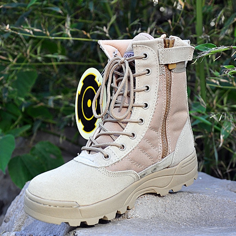 American special forces tactical boots leather combat boots military combat boots and desert authentic combat boots B157