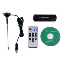 Mini Digital USB TV Stick FM+DAB DVB-T RTL2832U+R820T Support SDR Tuner Receiver Wholesale