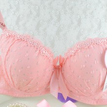 Cute Bowknot Women Girl Lady Push Up Bra Underwire Lace Underwear 32/34/36B