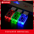 YUFANYF 2017 pendrive 3 colors Red blue green LED Chevrolet car LOGO USB falsh drive 4GB