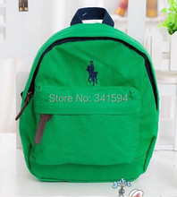 Child polo small school bags children anti lost canvas backpack Kids kindergarten bag 100 cotton mochila