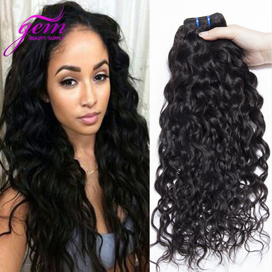 Indian Virgin Hair Water Wave 3pcs Lot Wet And Wavy Human Hair
