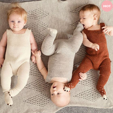 Hand Knitting Cotton Soft 0-3 years Newborn Baby Warm Romper For Infant Girls Boys winter clothes Rompers Jumpsuits Winter A263