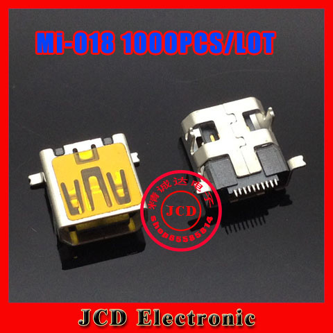 1000PCS/LOT,free shipping for mini 10P USB jack socket connector,V3 port for mobile phone etc,2 foot DIP,2 pin SMT,short ,MI-018