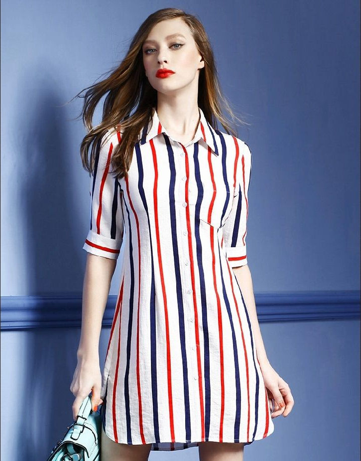 Womens polo shirt style dress