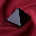 Natural obsidian pyramid Crystal Decoration Lucky transfer jewelry anti villain Healing Home Decor
