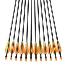 Free Shipping 12pcs pack Spine400 32inch Fiberglass Arrows For Recurve Bow Compound Bow Arrow with Protect