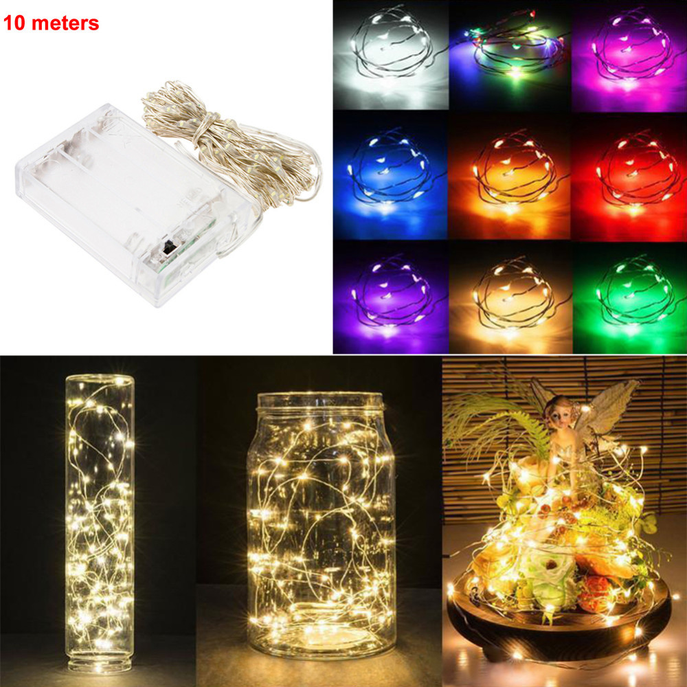 3AA-Battery-Powered-10M-100-led-LED-Silver-Color-Copper-Wire-Fairy-String-Lights-lamp-for